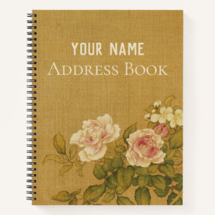 Floral Canvas Notebook