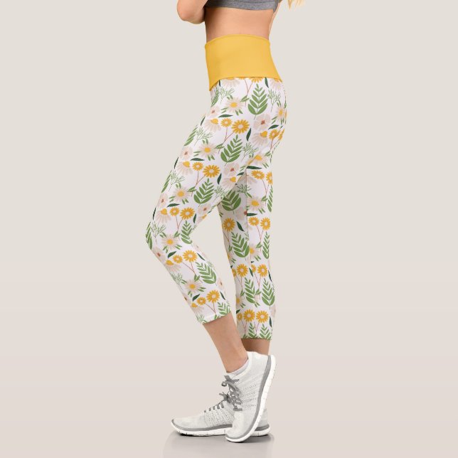 Floral Capri Leggings (Left)
