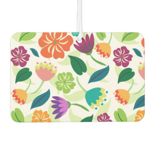Floral car air freshener