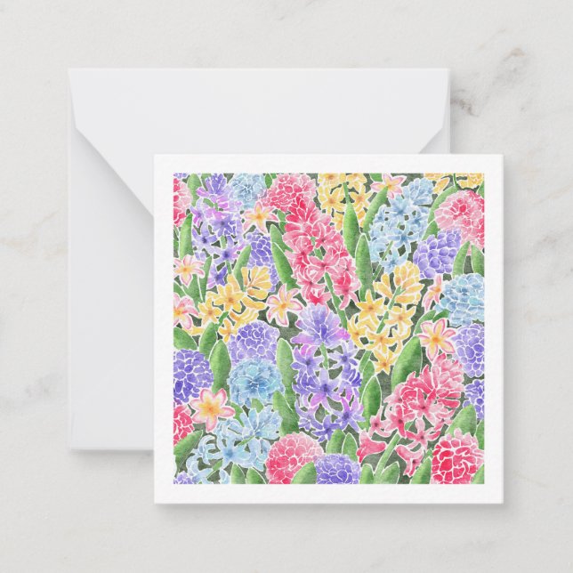Floral Card (Postcard Style) (Front)