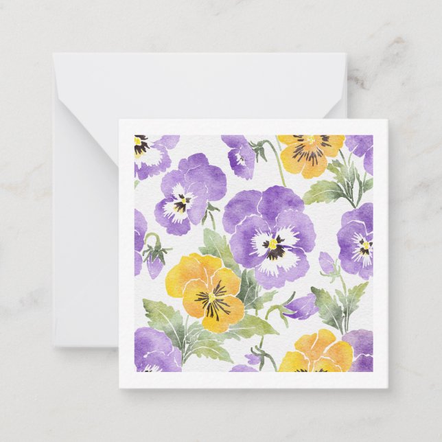 Floral Card (Postcard style)  (Front)