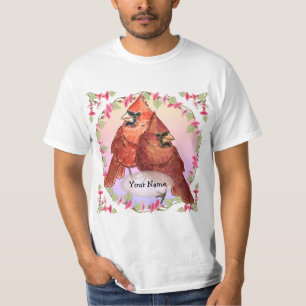 Floral Cardinals  T-Shirt