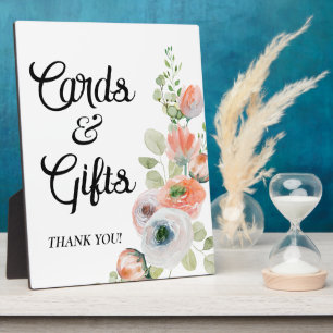 Floral Cards and Gifts Bridal Shower Plaque