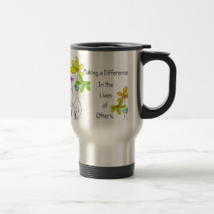 Floral Caregiver Travel Mugs