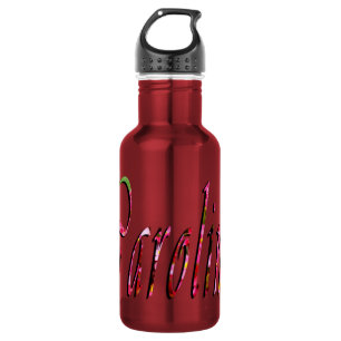 Floral Caroline Name Logo, 532 Ml Water Bottle