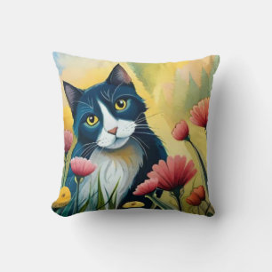 FLoral cat Cushion