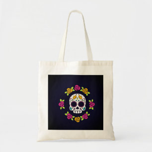 Floral Catrina Skull Dia De Los Muertos Tote Bag