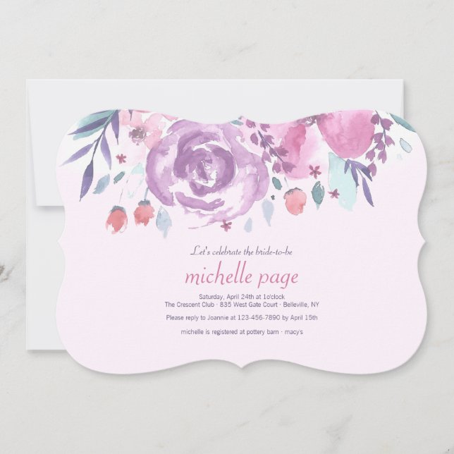 Floral Celebration Invitation (Front)