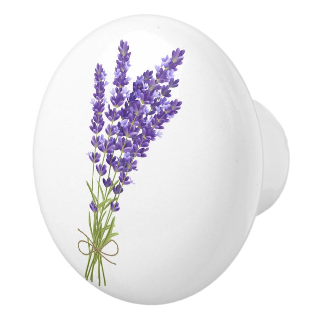 Floral Ceramic Knob (Right)