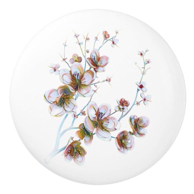 Floral ceramic pull (Front)