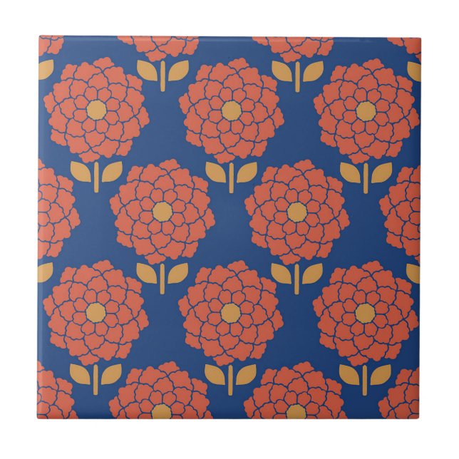 Floral Ceramic Tile (Front)