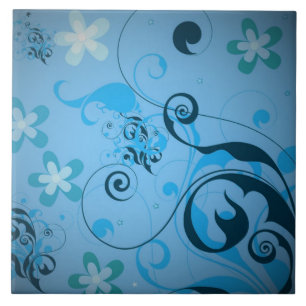 Floral Ceramic Tile