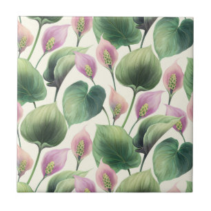 Floral Ceramic Tile
