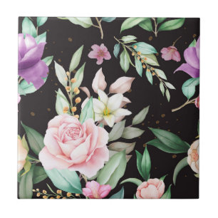 Floral Ceramic Tile