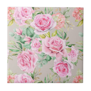 Floral Ceramic Tile
