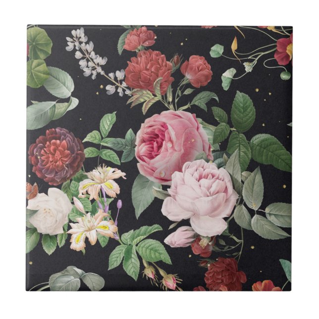 Floral Ceramic Tile (Front)
