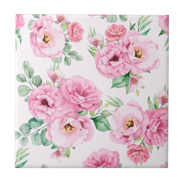 Floral Ceramic Tile (Front)