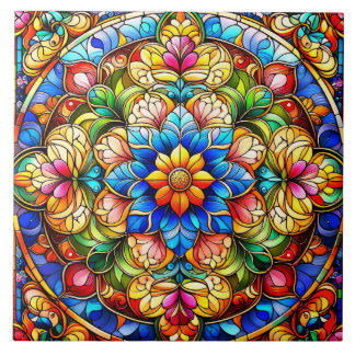Floral Ceramic Tile