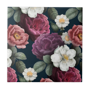 Floral Ceramic Tile