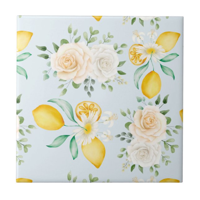 Floral Ceramic Tile (Front)