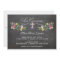 Floral Chalkboard  |  First Communion Invitations
