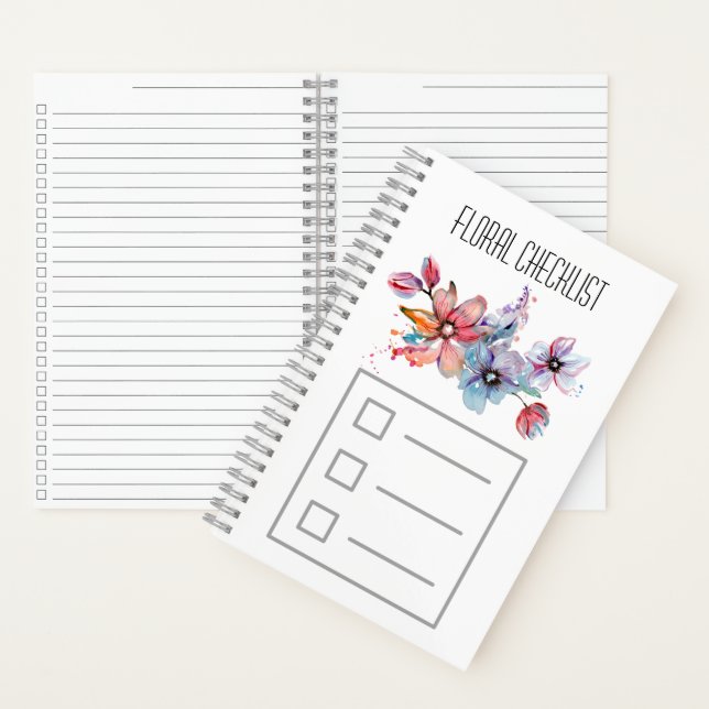 Floral checklist notebook (Inside)