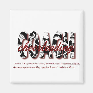 floral cheer coach magnet