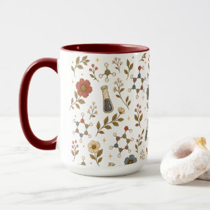 Floral Chemistry Aesthetic Coffee Mug