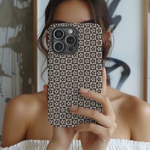 Floral Chequered Tough Case Gift for Women & Girls