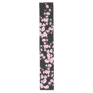 Floral Cherry Blossoms Long Table Runner