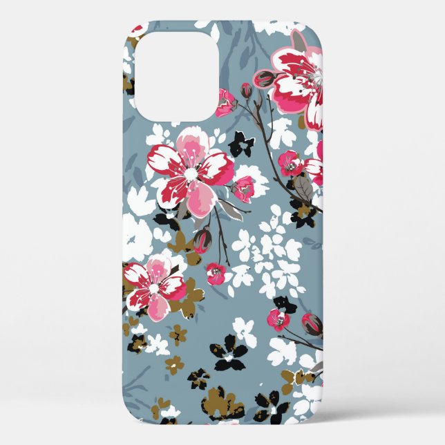 Floral Chic: Small Blossom Backgrounds Case-Mate iPhone Case (Back)