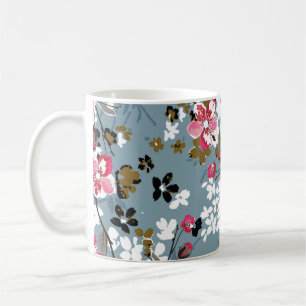 Floral Chic: Small Blossom Backgrounds Coffee Mug