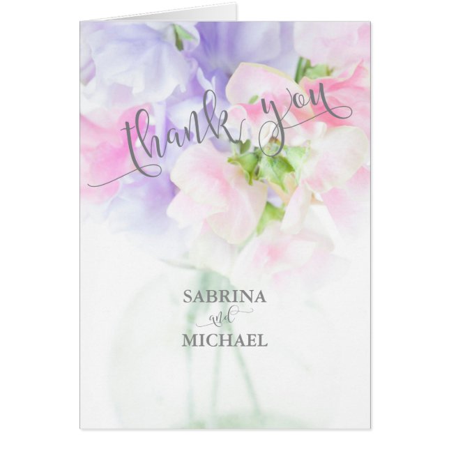 FLORAL CHIC WEDDING SWEET PEAS (Front)