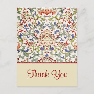 Floral chinese ornament Postcard