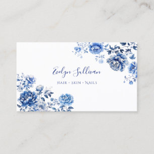 Floral chinoiserie business card