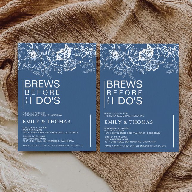 Floral Chinoiserie Rehearsal Dinner Invitation (Creator Uploaded)