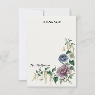 Floral Chinoiserie Thank You Card