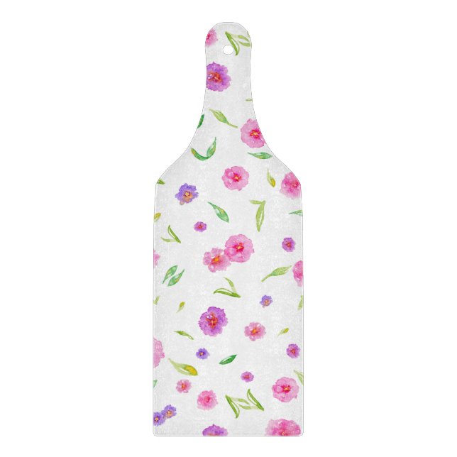 Floral Chopping Board – Newlywed Gift (Front)
