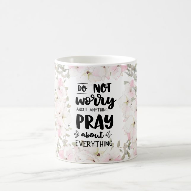 Floral Christian/Bible  Coffee Mug (Center)