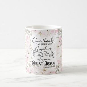 Floral Christian/Bible Coffee Mug