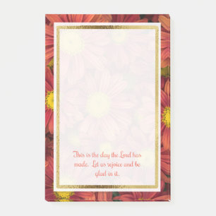 Floral Christian Bible Verse Post It Post-it Notes