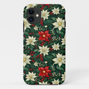 Floral Christmas Pattern  iPhone 11 Case