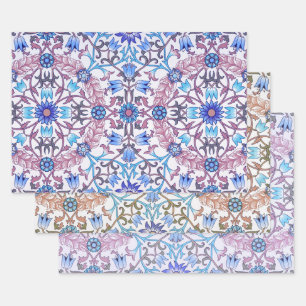 Floral Circle Pattern, William Morris Wrapping Paper Sheet