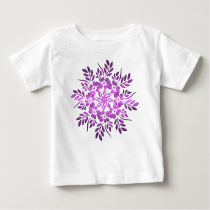 Floral circles purple element. baby T-Shirt