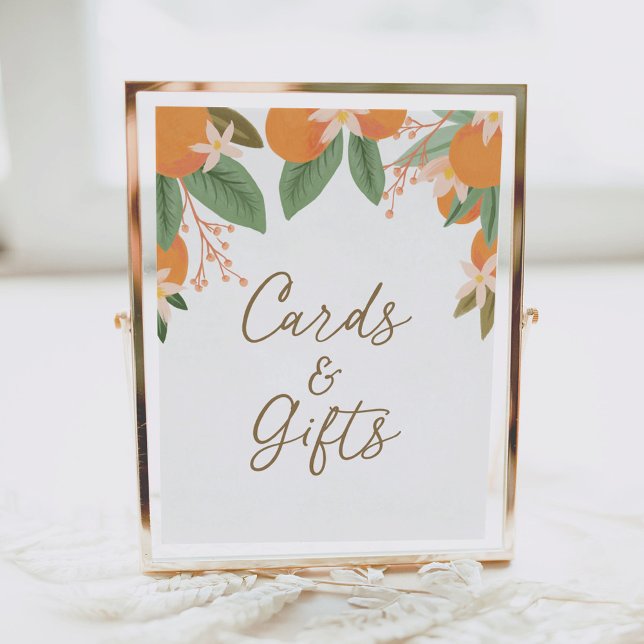 Floral Citrus Cards and Gifts Sign (Creator Uploaded)
