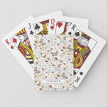 Floral Classic Playing Cards<br><div class="desc">This stylish & elegant wildflower playing cards features gorgeous hand-painted watercolor wildflowers arranged in a lovely bouquet perfect for spring,  summer,  or fall weddings. Find matching items in the White Boho Wildflower Wedding Collection.</div>