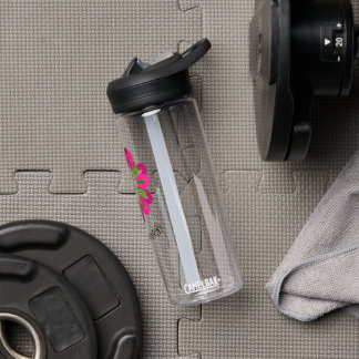 Floral Clear Water Bottles