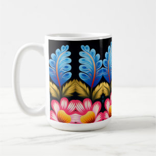 floral coffee mug