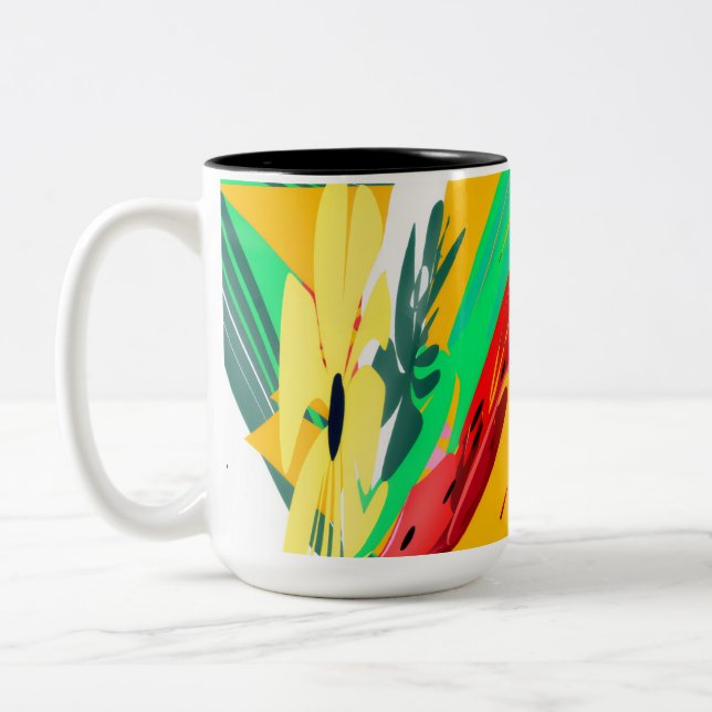  Floral Coffee Mug (Left)