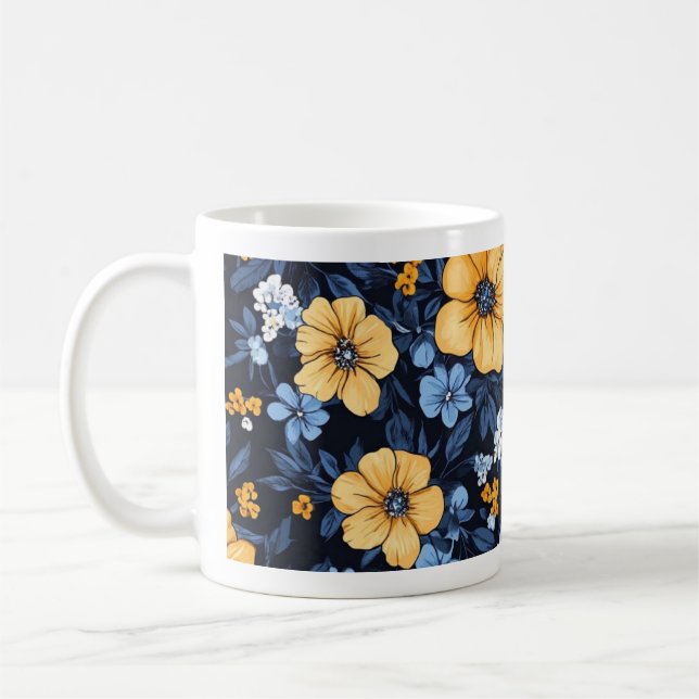 Floral Coffee Mug (Left)